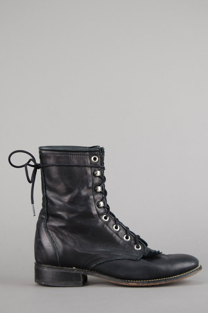 lace up roper boots