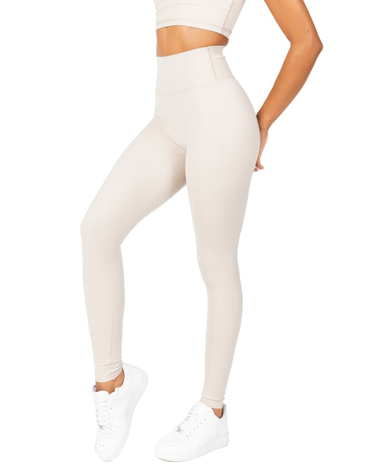 White High-waisted Leggings for Women