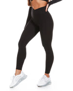 Cross Over Leggings - Cappuccino – Elite Eleven