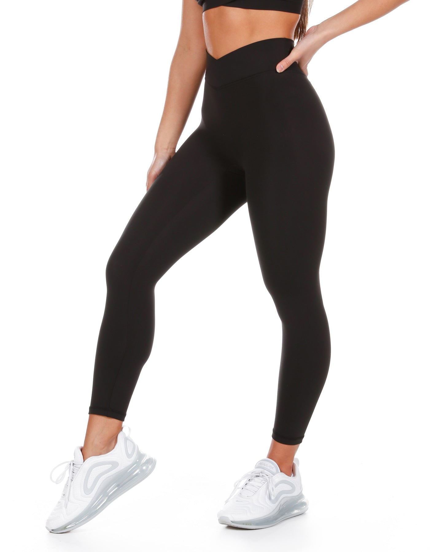 7/8 Cross Over Leggings - Black – Elite Eleven