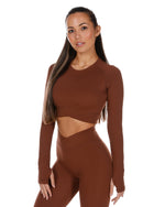 Aura Crop Long Sleeve - Black – Elite Eleven