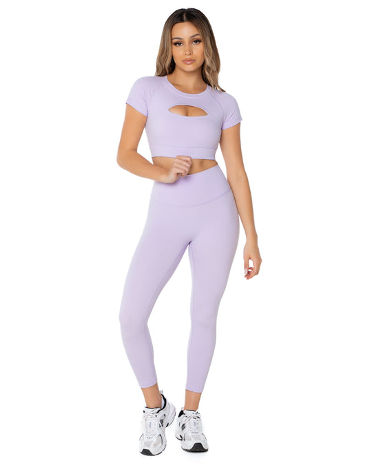 invisiSweat 7/8 Length Tights - Twilight Lavender