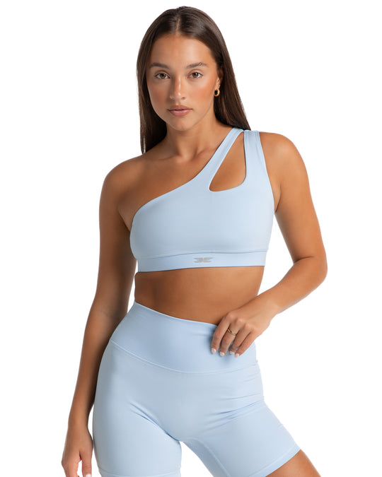 Cross Over Sports Bra - Electric Blue