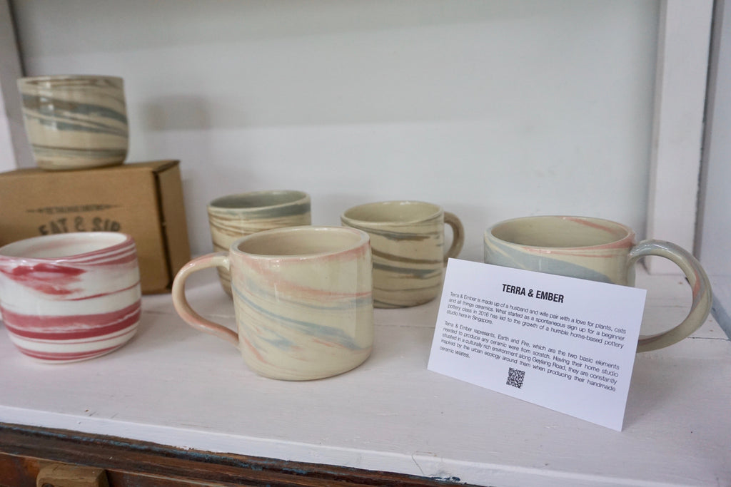 Wheel thrown ceramics in Singapore | handmade pottery Eat & Sip Open Studio