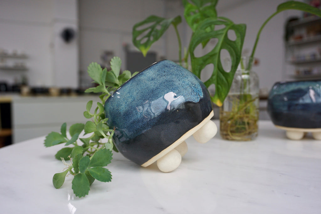 Handmade ceramics in Singapore | wheel thrown pot for your plants