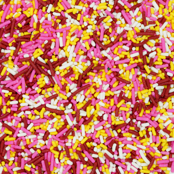 Colorful Sugar Flower Sprinkles As a Background Stock Image - Image of  festive, macro: 110028591