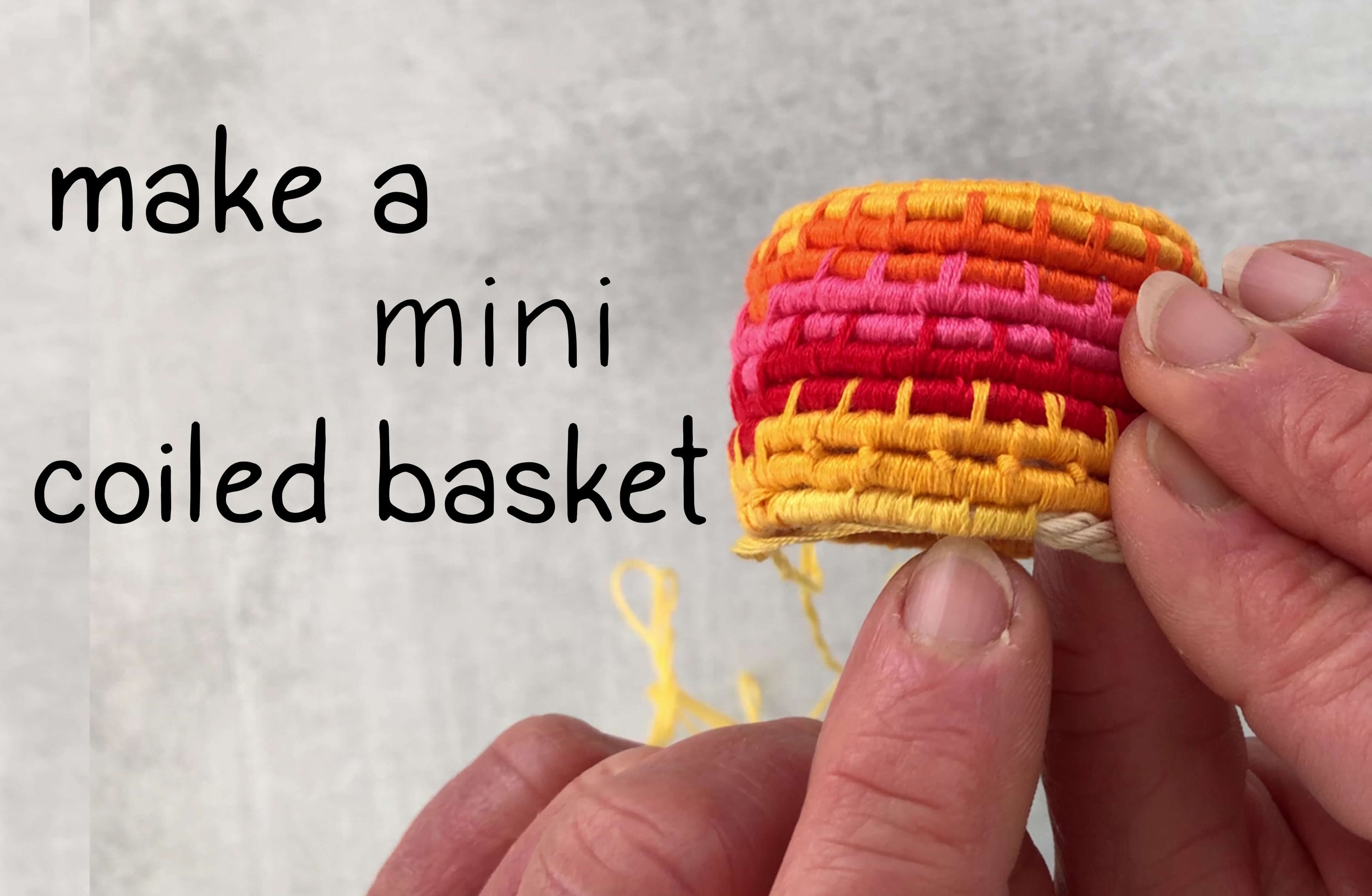 Make a Coiled Basket with Embroidery Floss The Creativity Patch