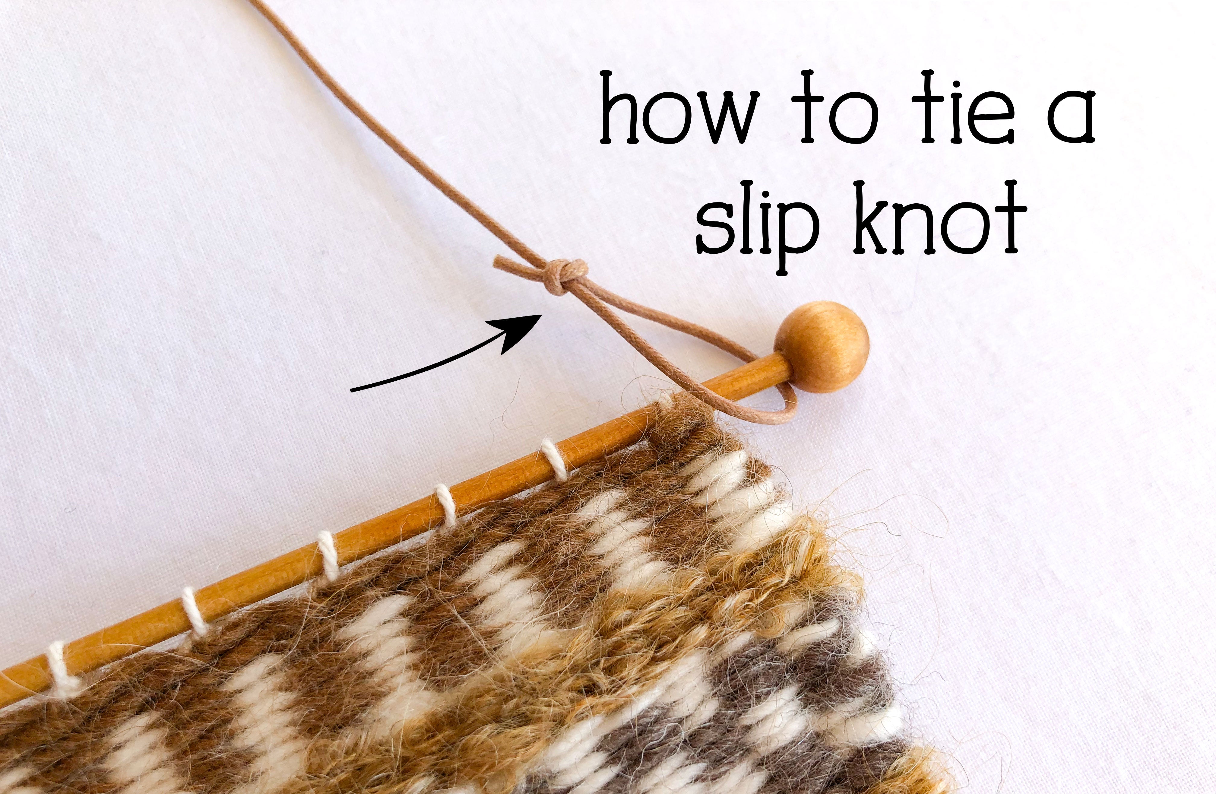 How To Tie A Slip Knot The Creativity Patch