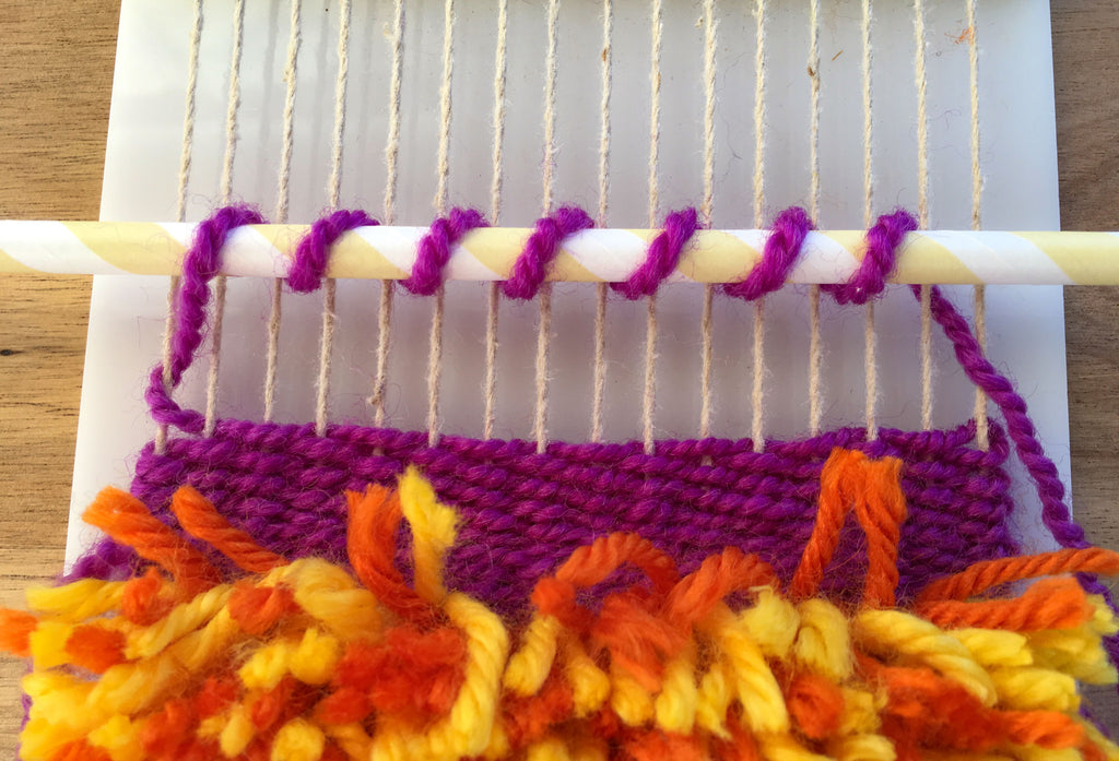 Learn to Weave Shaggy and Loopy Pile on a Little Loom - The Creativity  Patch - Lucy Jennings