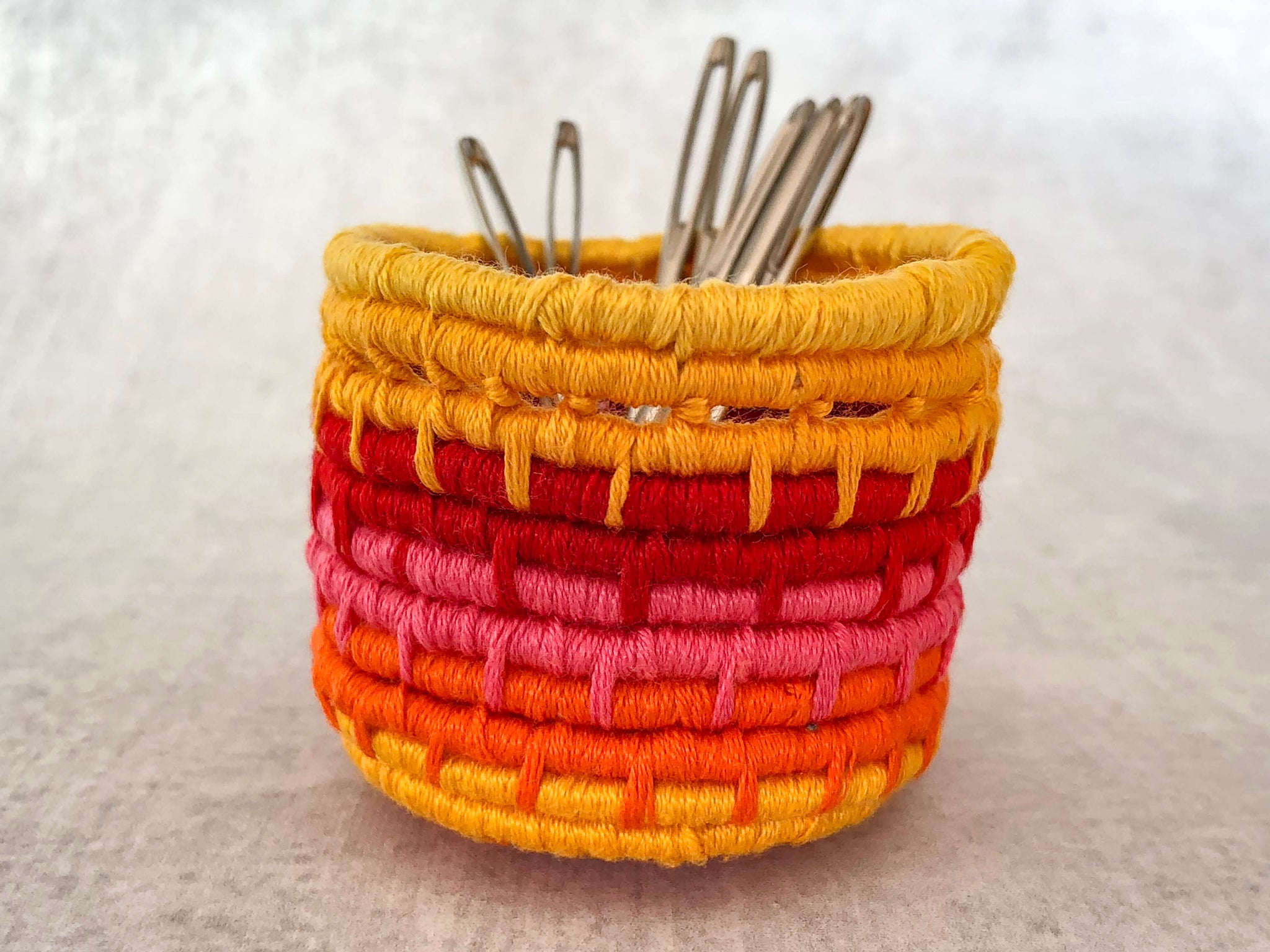 miniature coiled basket
