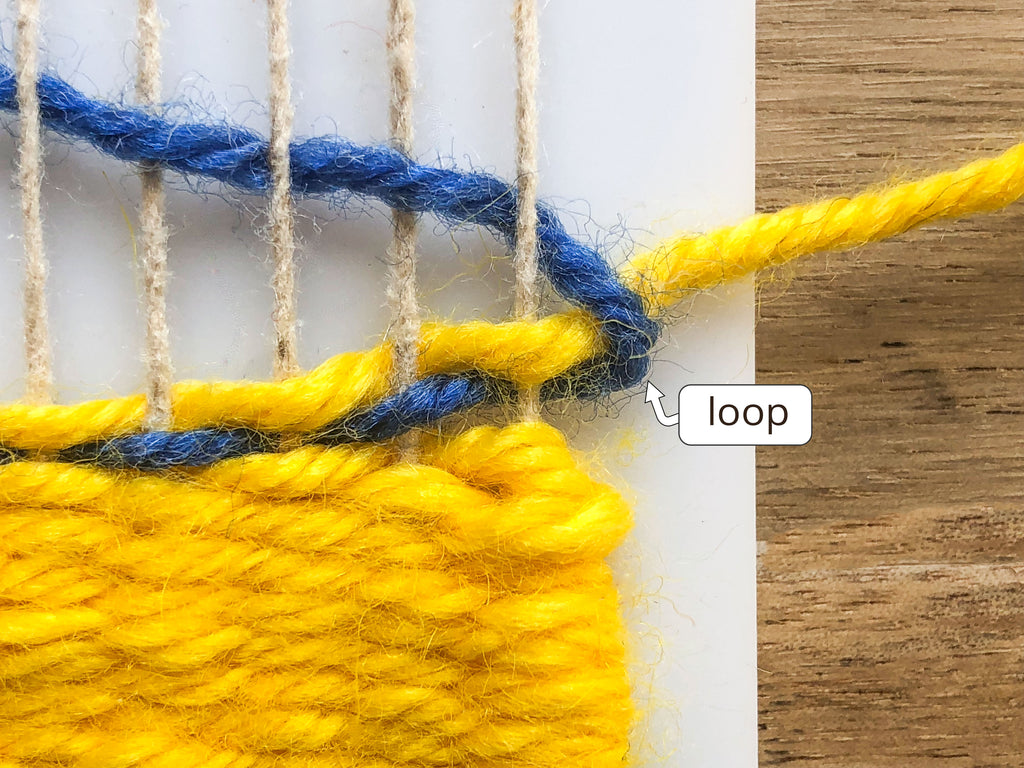 How to weave with two yarns