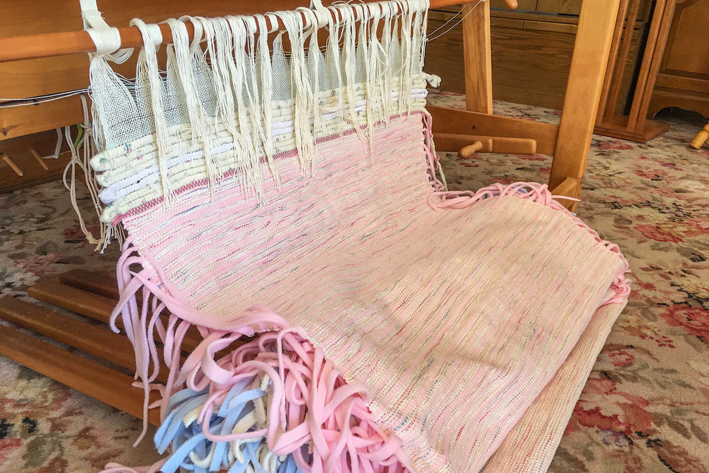 weaving with fleecy fabric