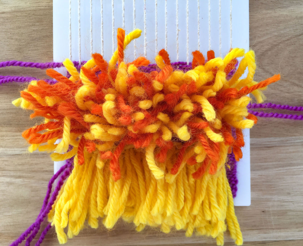 rya knots make a pile weave