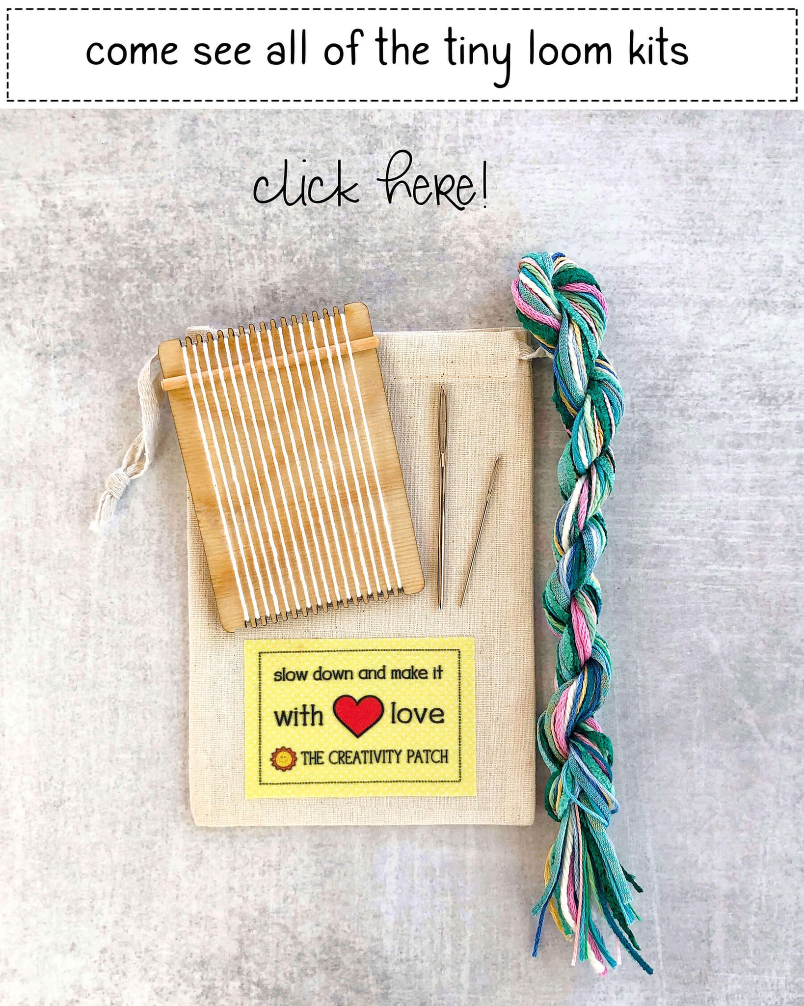 Tiny Loom Weaving Kit