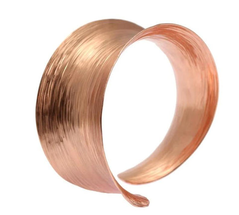 Anticlastic Copper Bark Bangle Bracelet