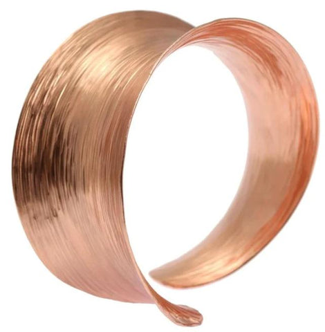 Anticlastic Copper Bark Bangle Bracelet