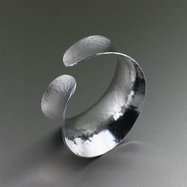 Hammered Aluminum Anticlastic Bangle