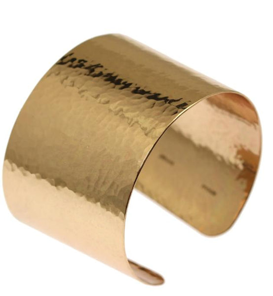 8th Anniversary Hammered Bronze Cuff Bracelet