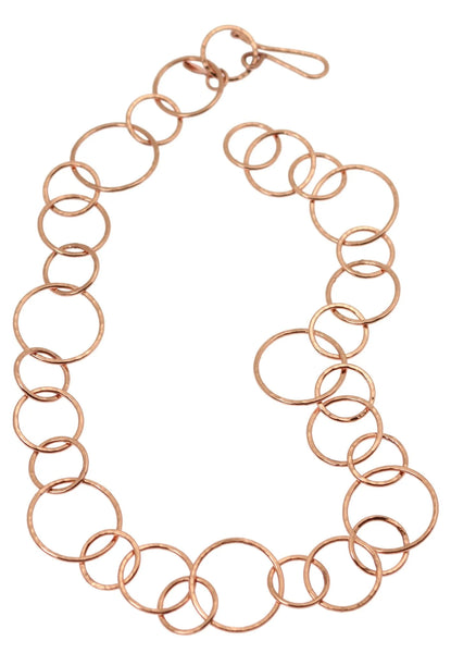 Buy Hammered Copper Chain Link Necklace