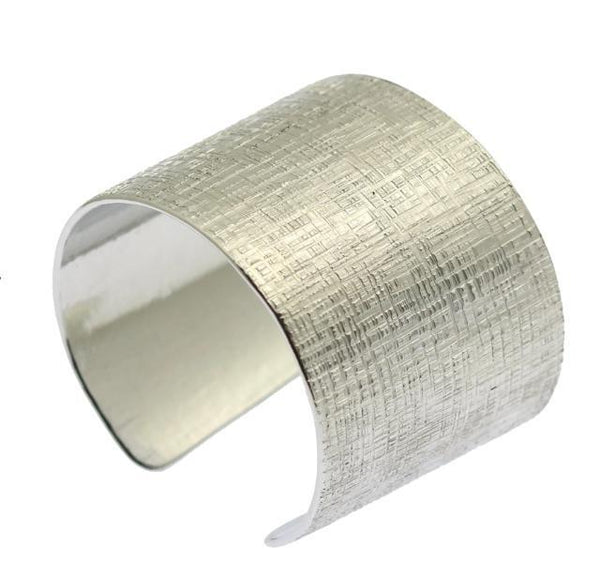 Linen Texturized Aluminum Cuff