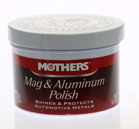 A jar of Mother's Mag & Aluminum Polish, best all metal jewelry cleaning polish