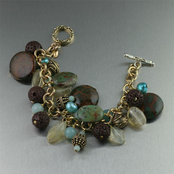  Vermeil African Opal Bracelet