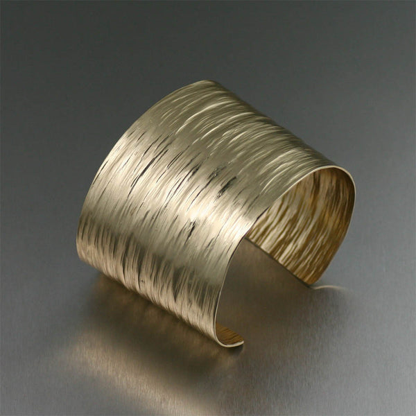 Nu Gold Brass Bark Cuff