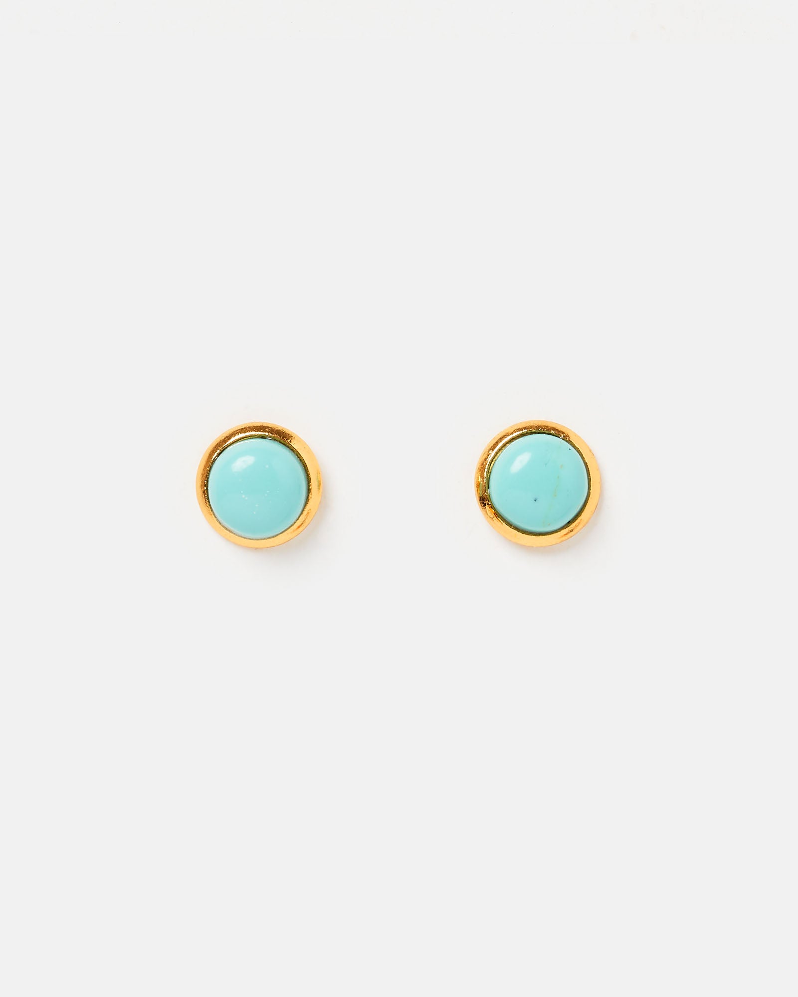 Miz Casa & Co Sunlit Stud Earrings Turquoise Gold - Shop Online ...