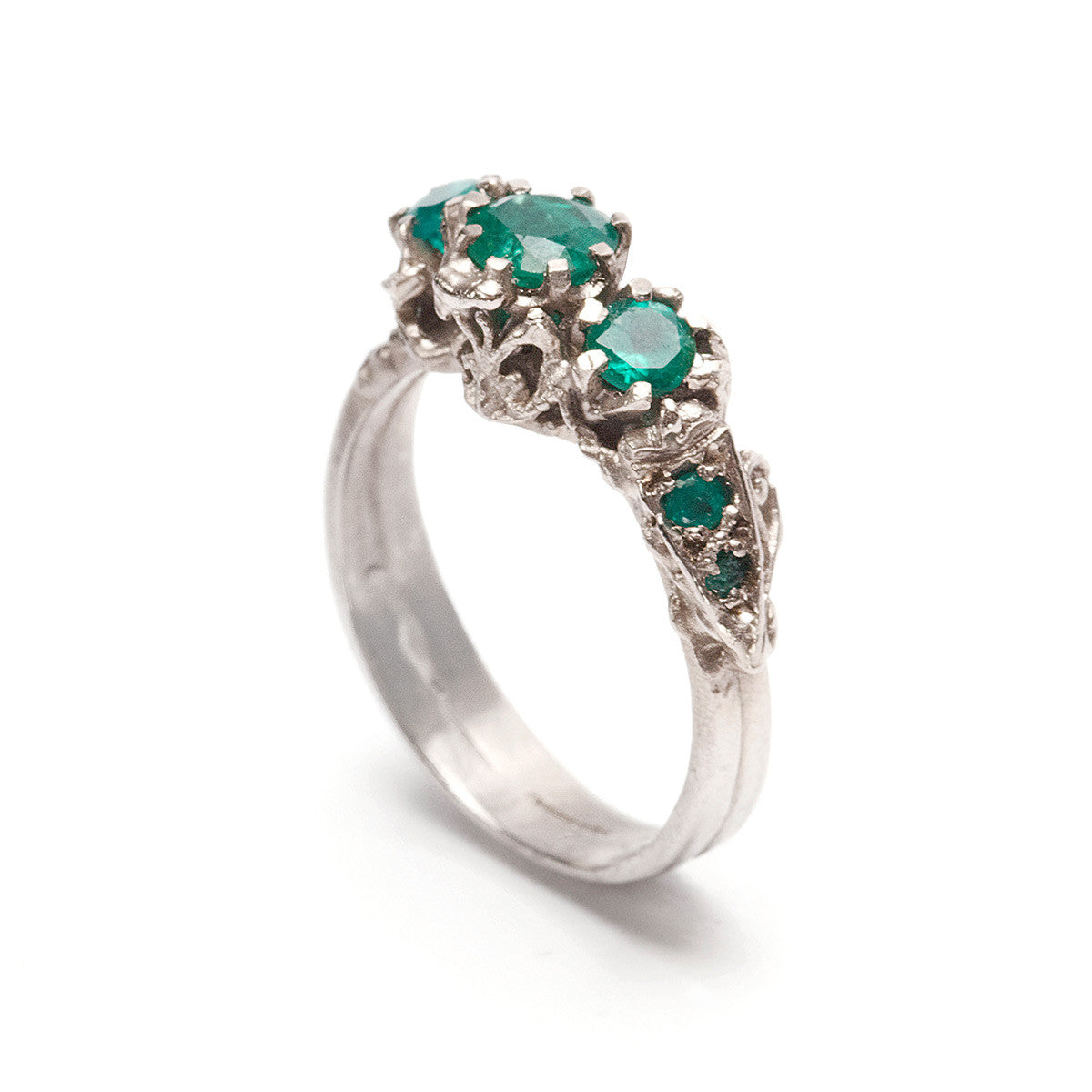 ART NOUVEAU RING EMERALD | JULIA deVILLE