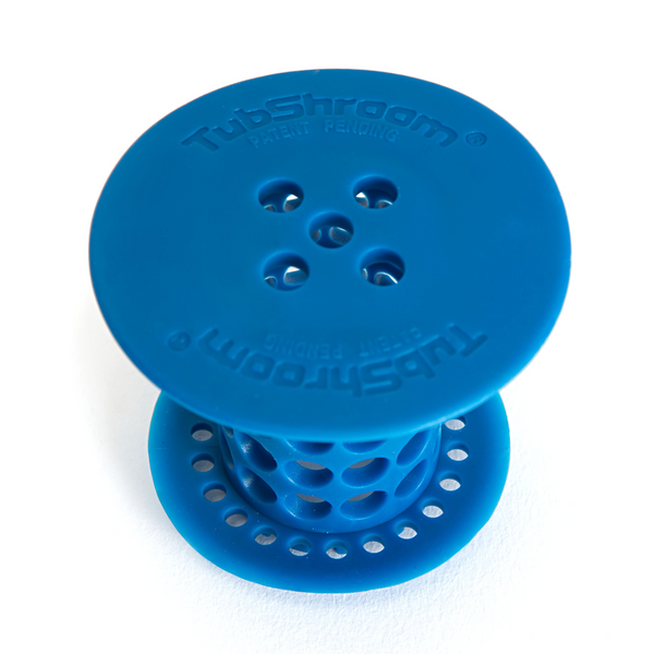 MineralStream - Shower Drain Hair Catcher, Blue