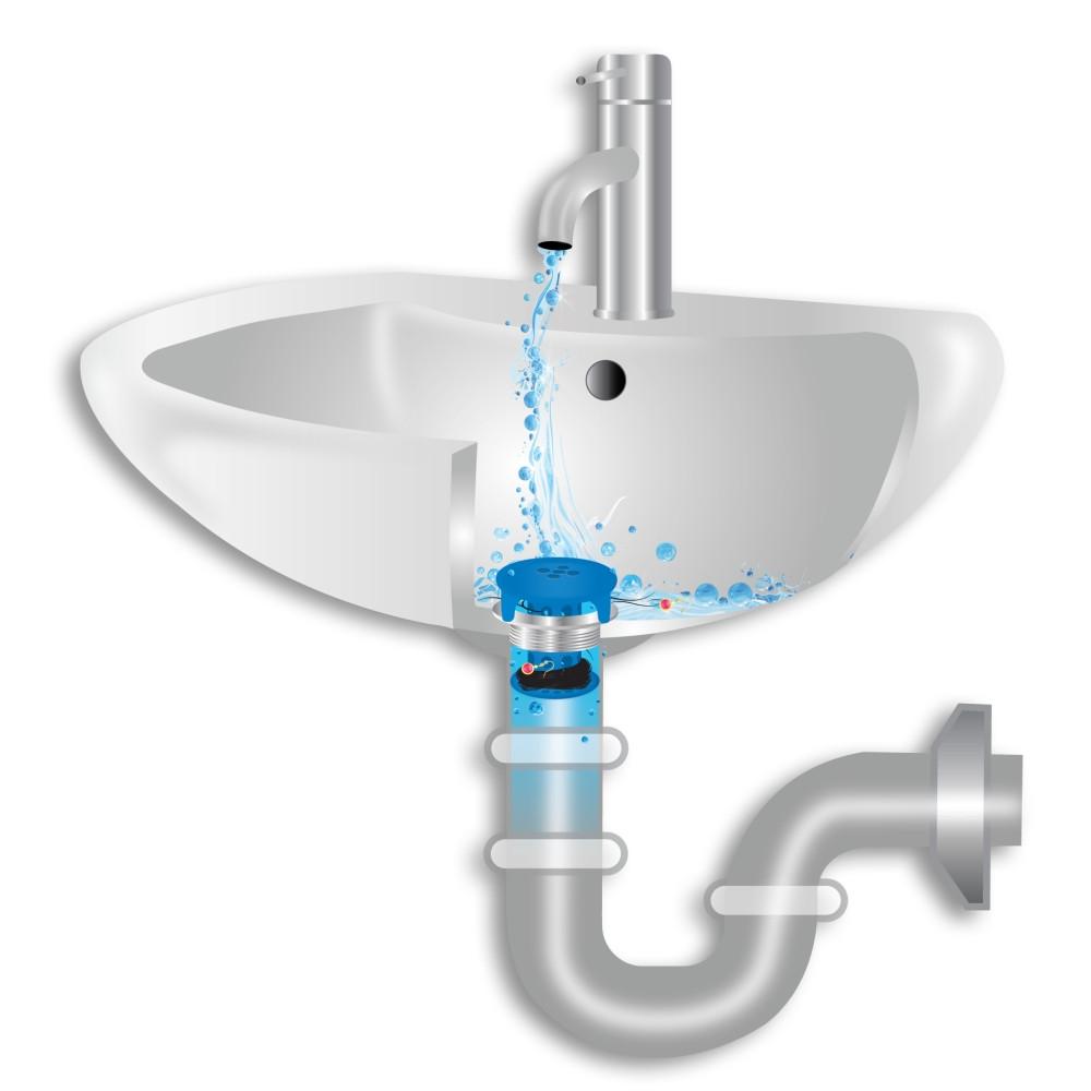 Sinkshroom Blue The Hair Catcher That Prevents Clogged Bathroom Sink Drains