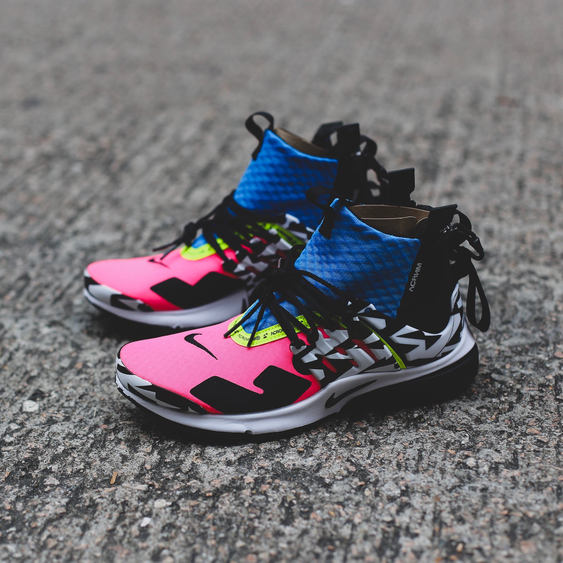 acronym x nike air presto mid racer pink