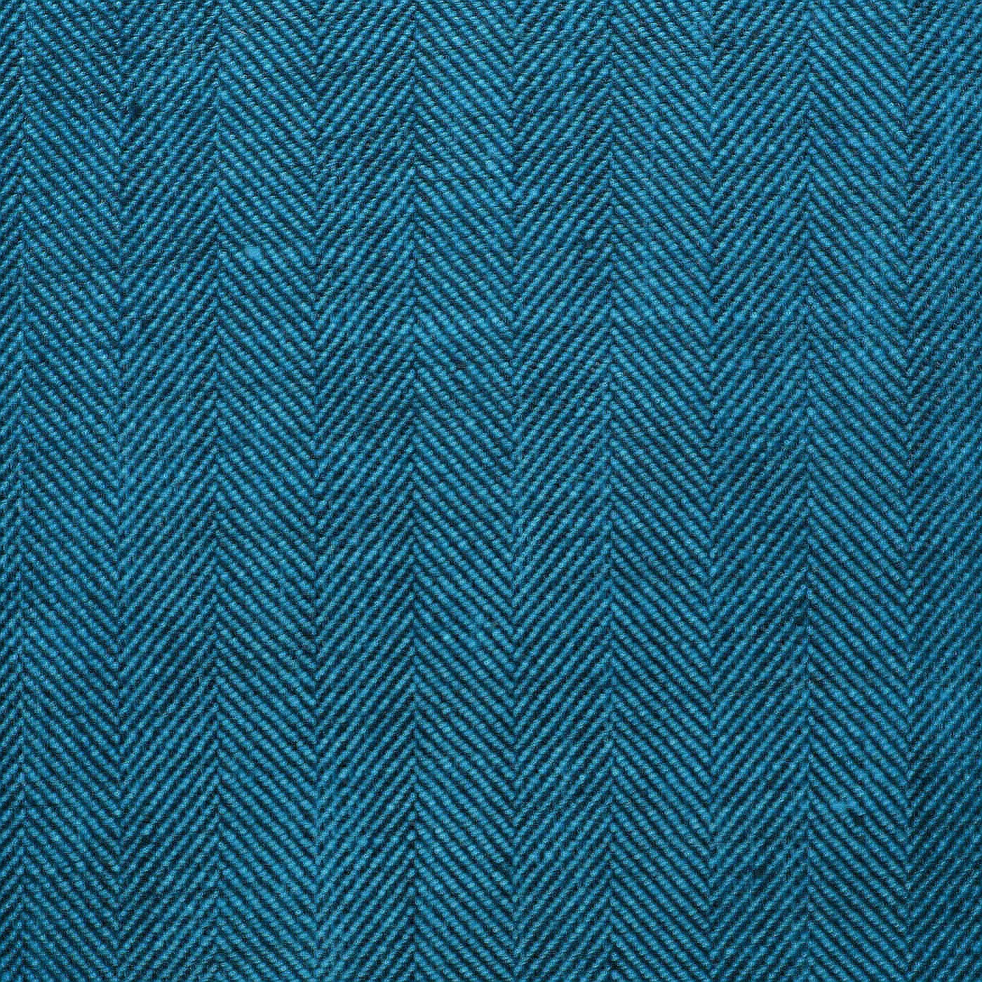 Bright Blue and Navy Blue 1cm Herringbone 100% Irish Linen