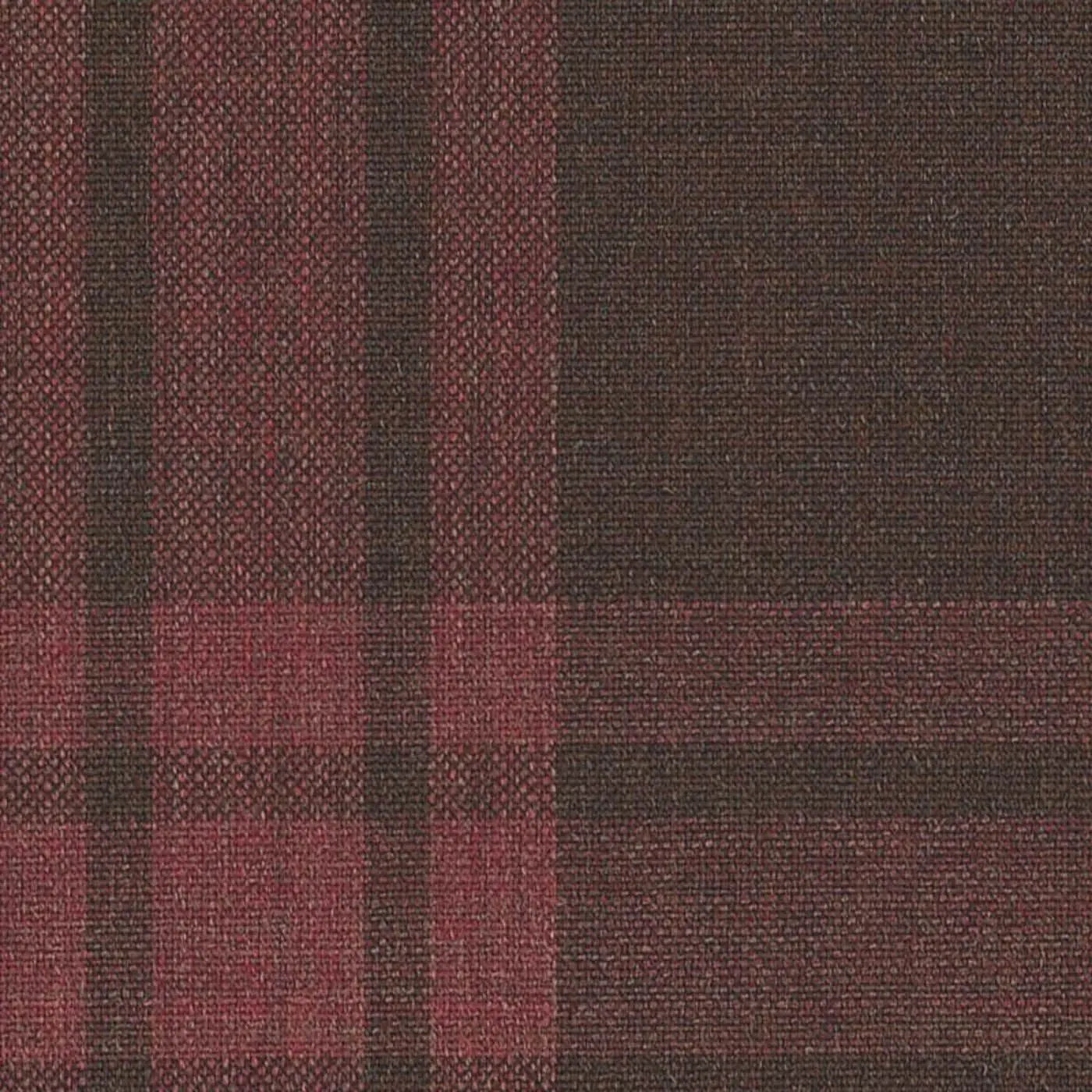 Maroon with Tonal Block Check Jacketing By Holland & Sherry