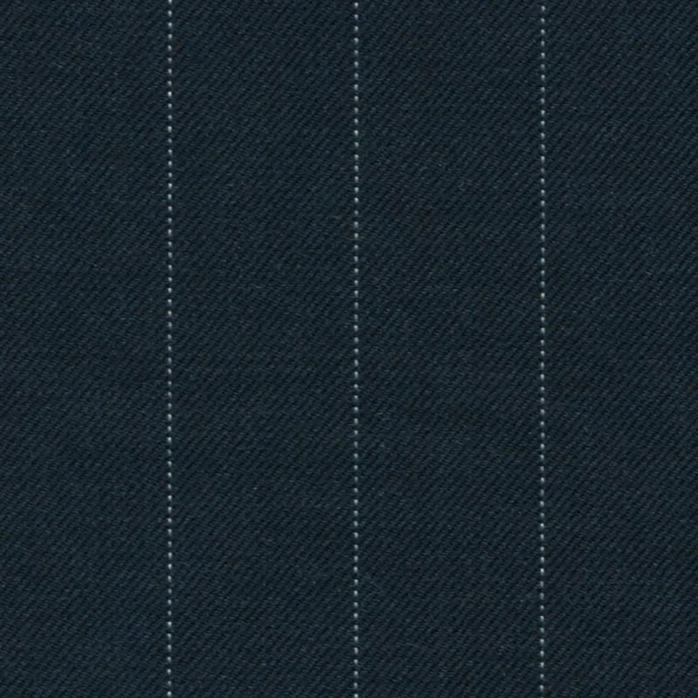 Navy Pin Dot Stripe 5/8 inch Super 140's All Wool Suiting By Holland & Sherry