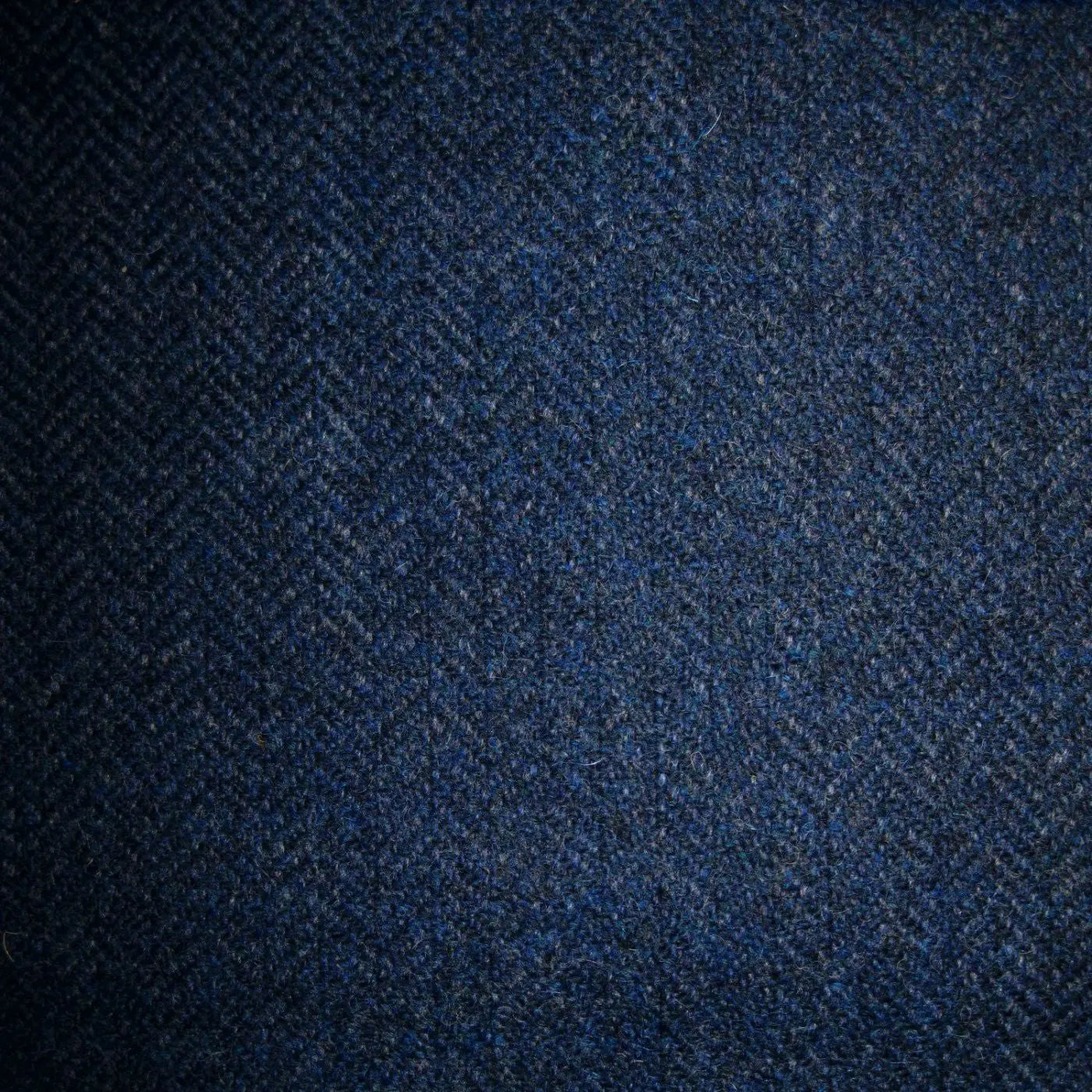 Navy Blue & Medium Blue Herringbone Tweed – Yorkshire Fabric