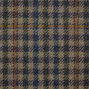 Medium Brown with Orange & Black Check All Wool Sporting Tweed – Yorkshire  Fabric