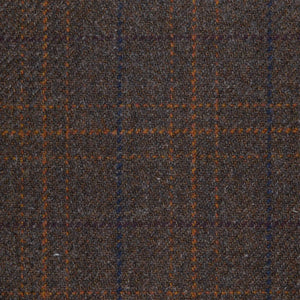 Medium Brown with Orange & Black Check All Wool Sporting Tweed – Yorkshire  Fabric