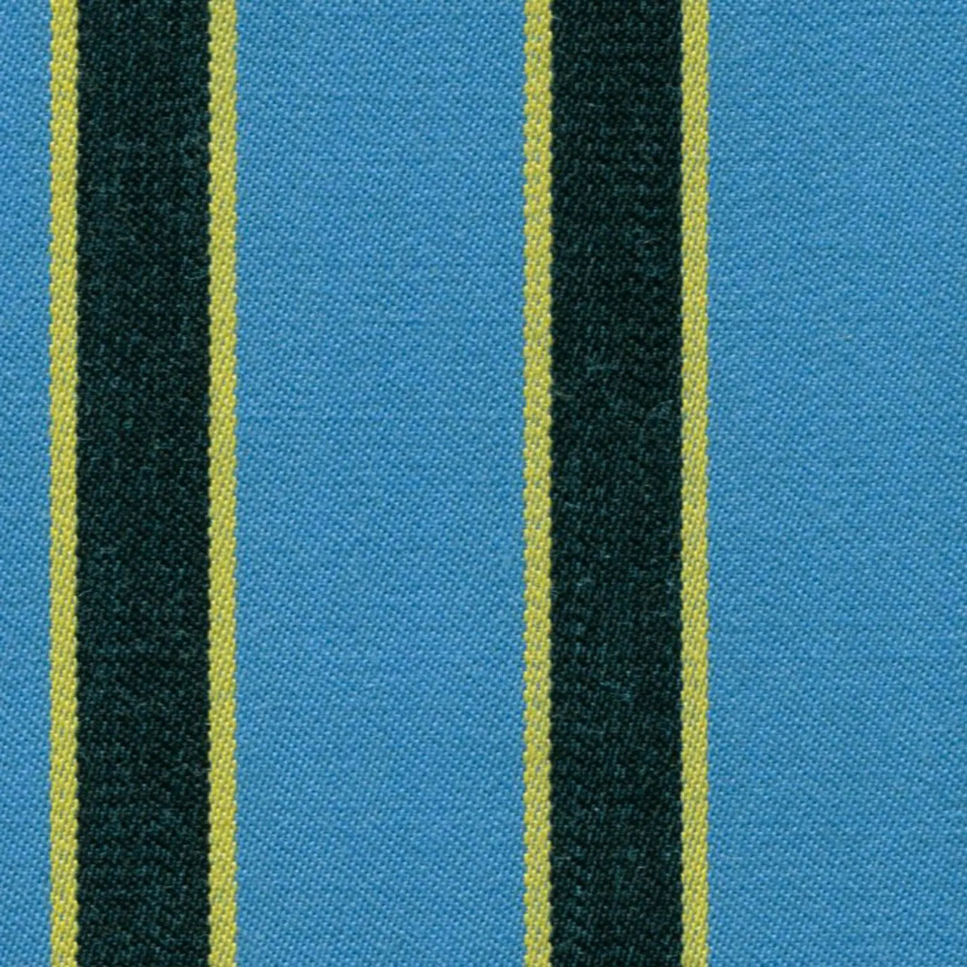 Aqua Blue, Yellow and Black Blazer Stripe Jacketing by Holland & Sherry