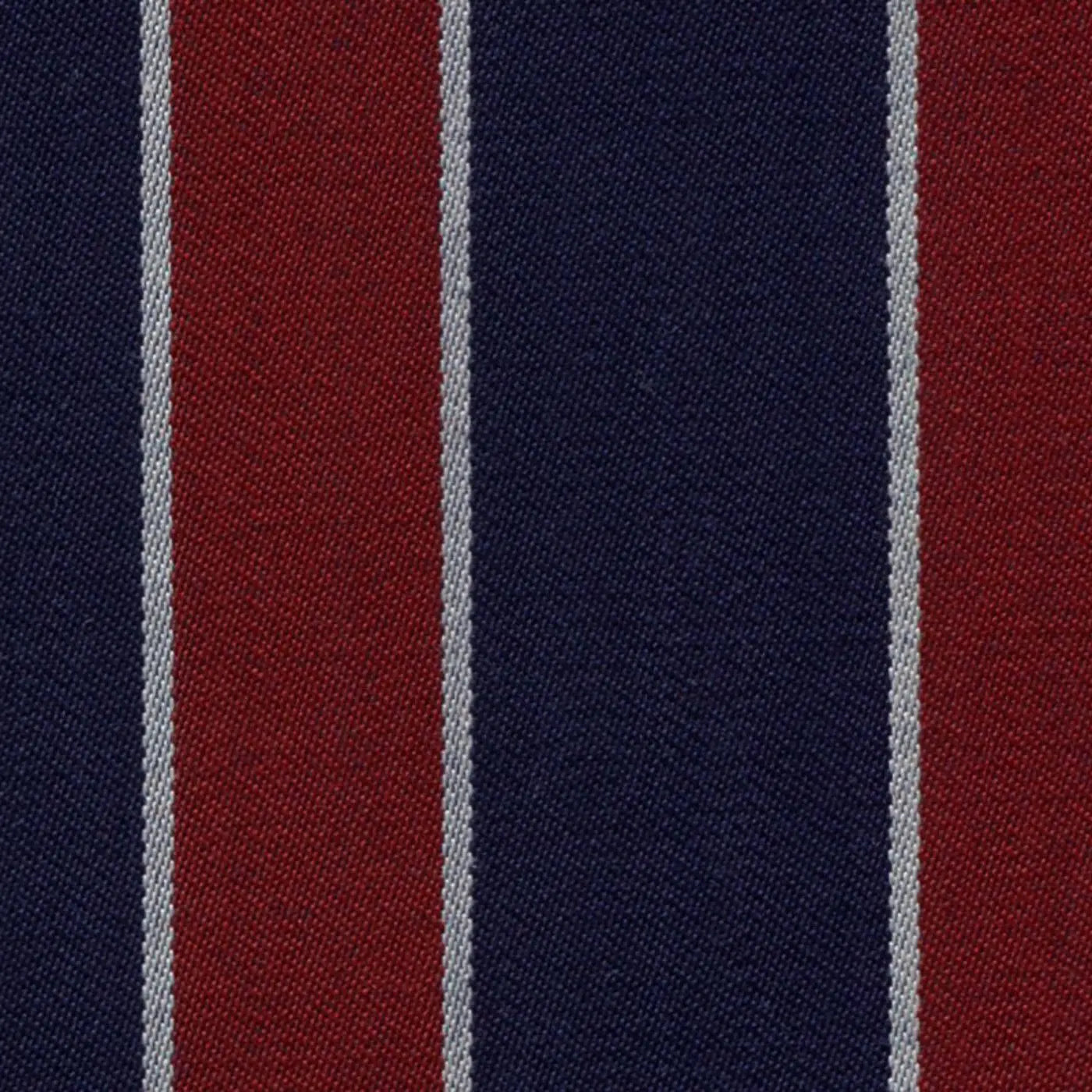 Red, Medium Blue and White Blazer Stripe Jacketing by Holland & Sherry