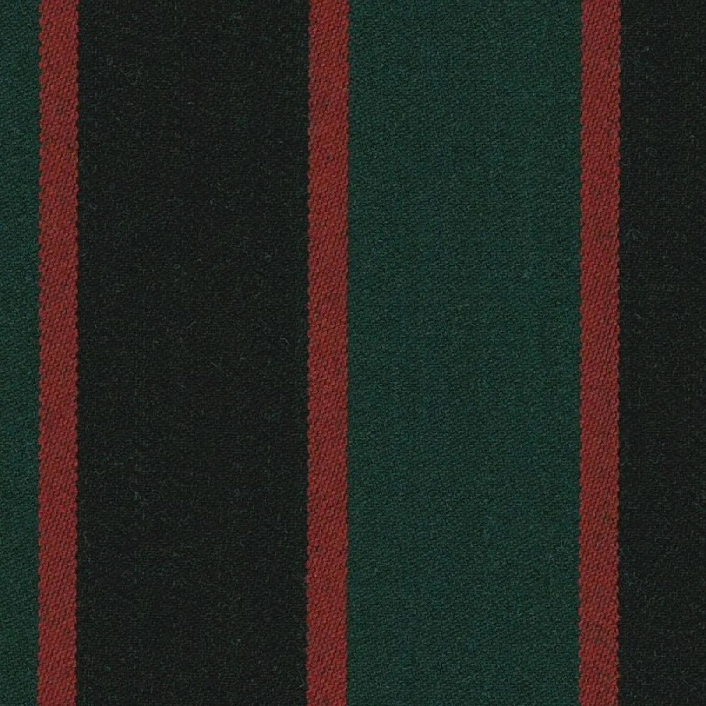 Forest Green, Black and Red Blazer Stripe Jacketing by Holland & Sherry