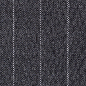 Navy Blue Chalk Stripe Super 100's All Wool Suiting By Holland
