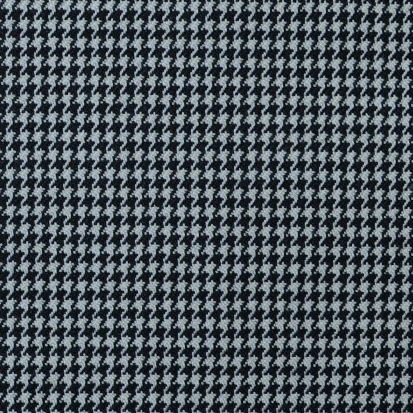 Black and White Small Dogtooth Check Super 100's All Wool Suiting By Holland & Sherry