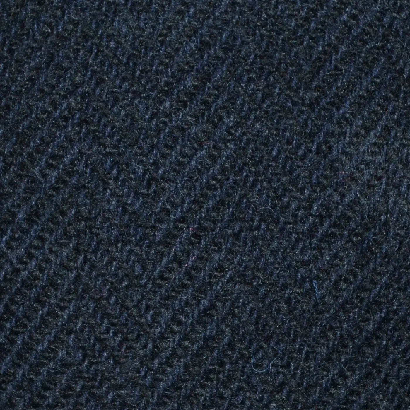 Navy Blue Herringbone All Wool Irish Donegal Tweed Coating