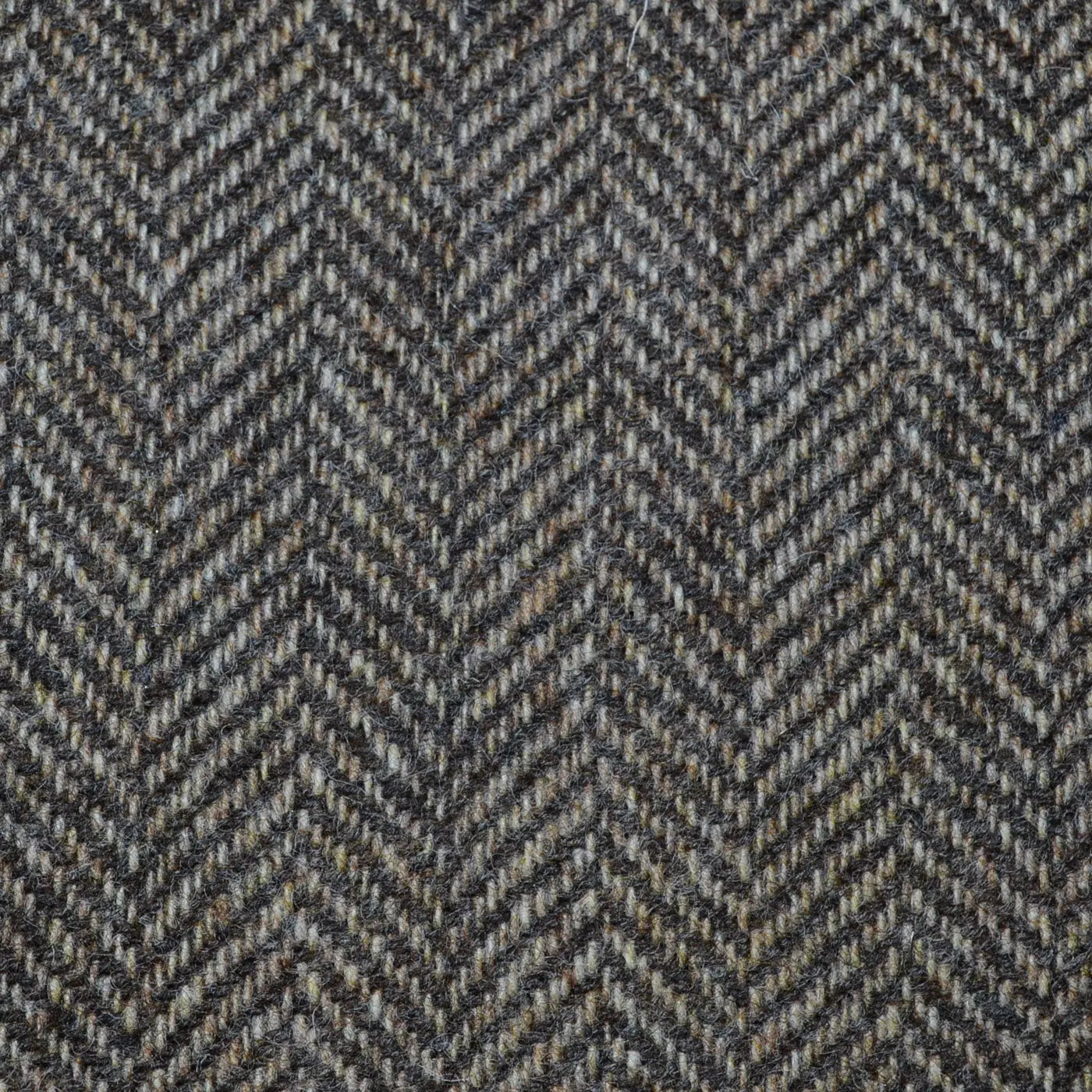 Beige and Dark Brown Herringbone Tweed – Yorkshire Fabric