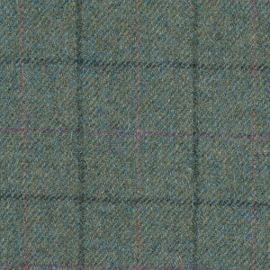 Olive Green Barleycorn Weave Harris Tweed