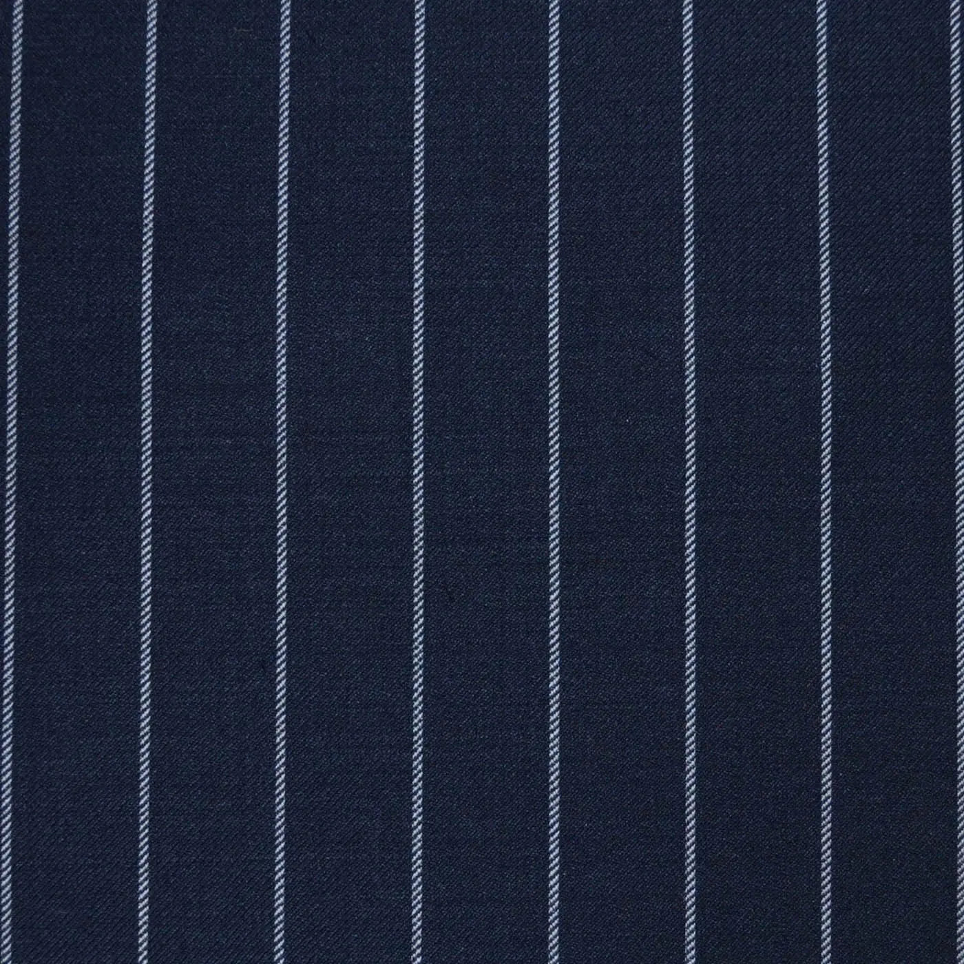 Navy Blue 3/4" Chalk Stripe Super 120's All Wool Suiting