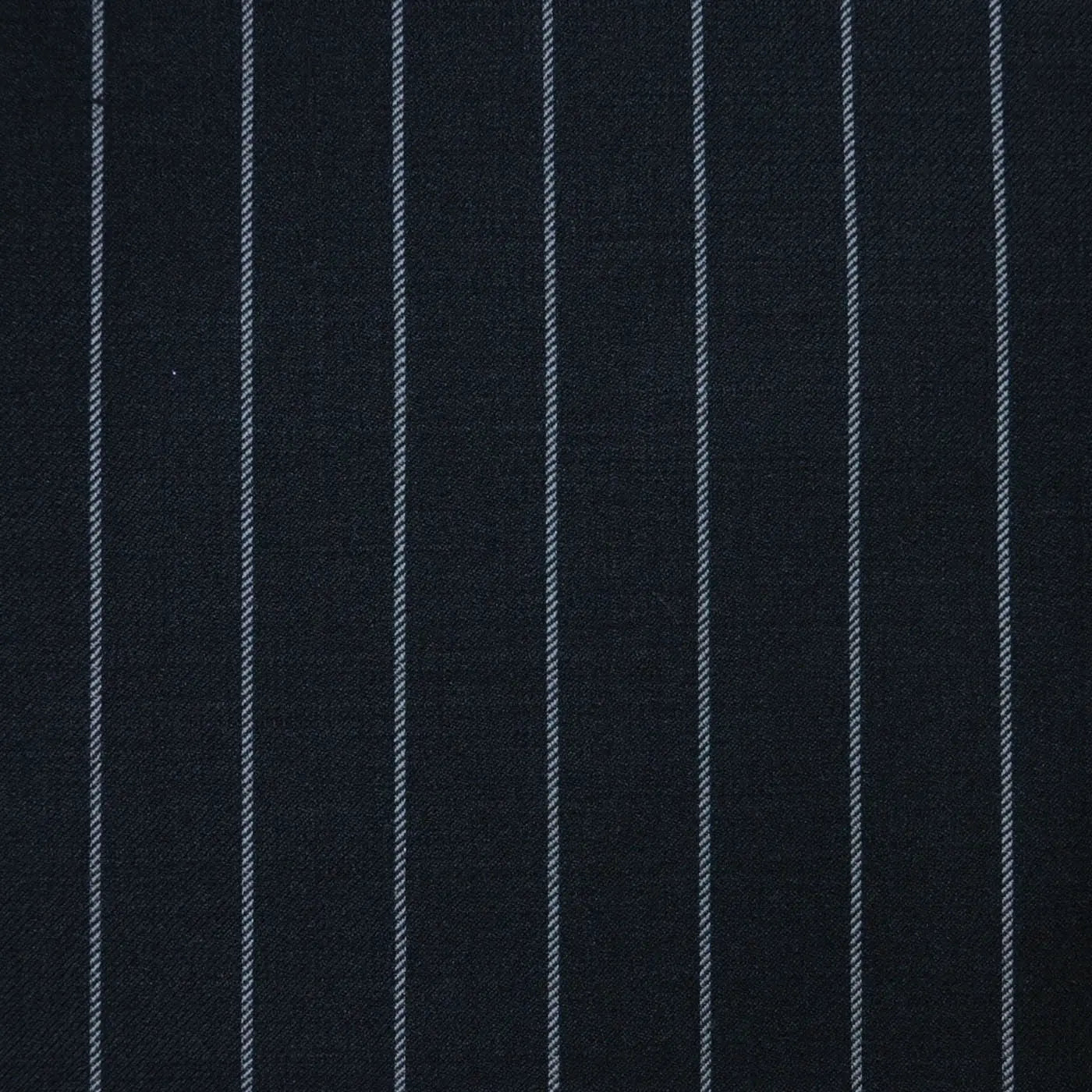 Black 3/4" Chalk Stripe Super 120's All Wool Suiting