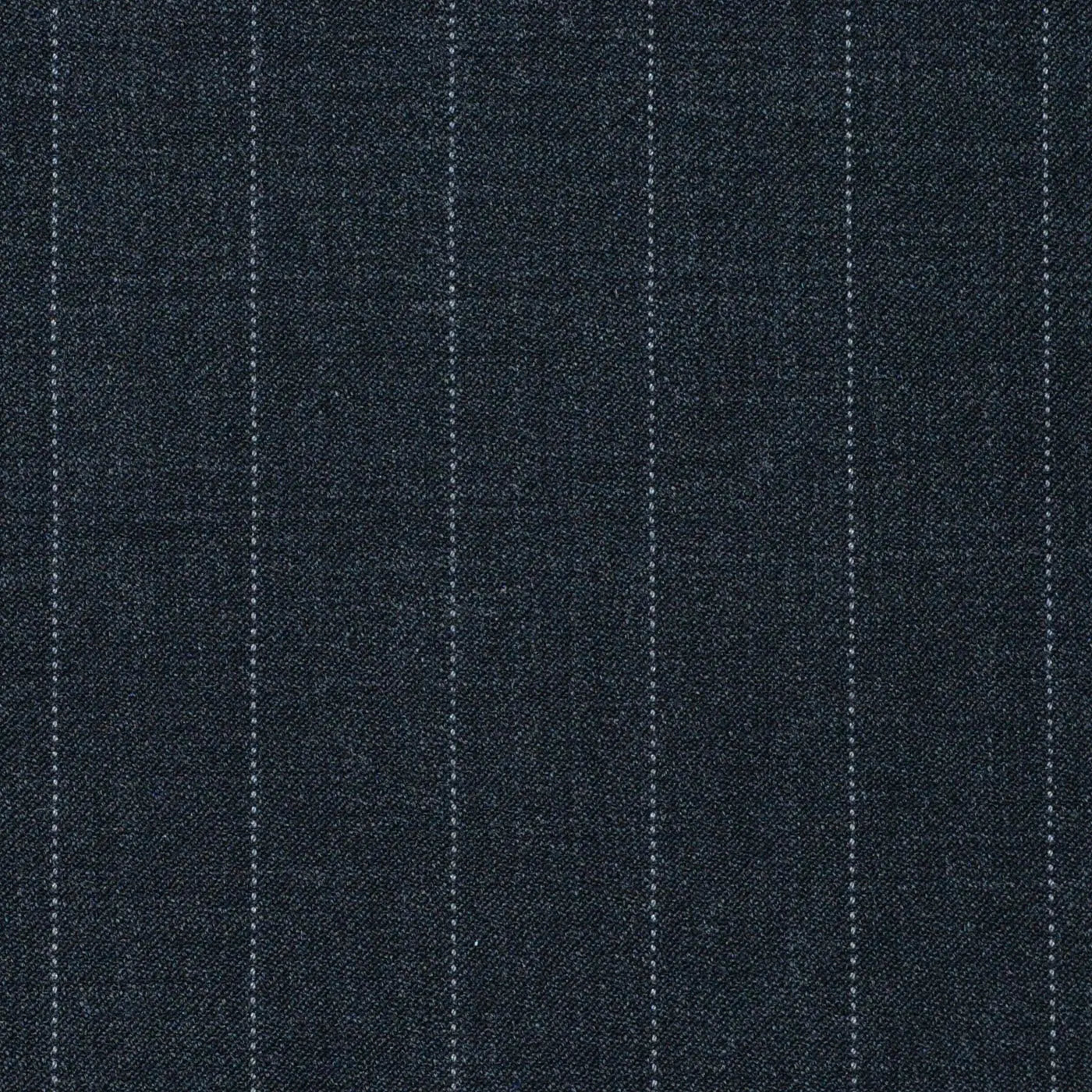 Dark Grey 1/2" Pinstripe Super 120's All Wool Suiting