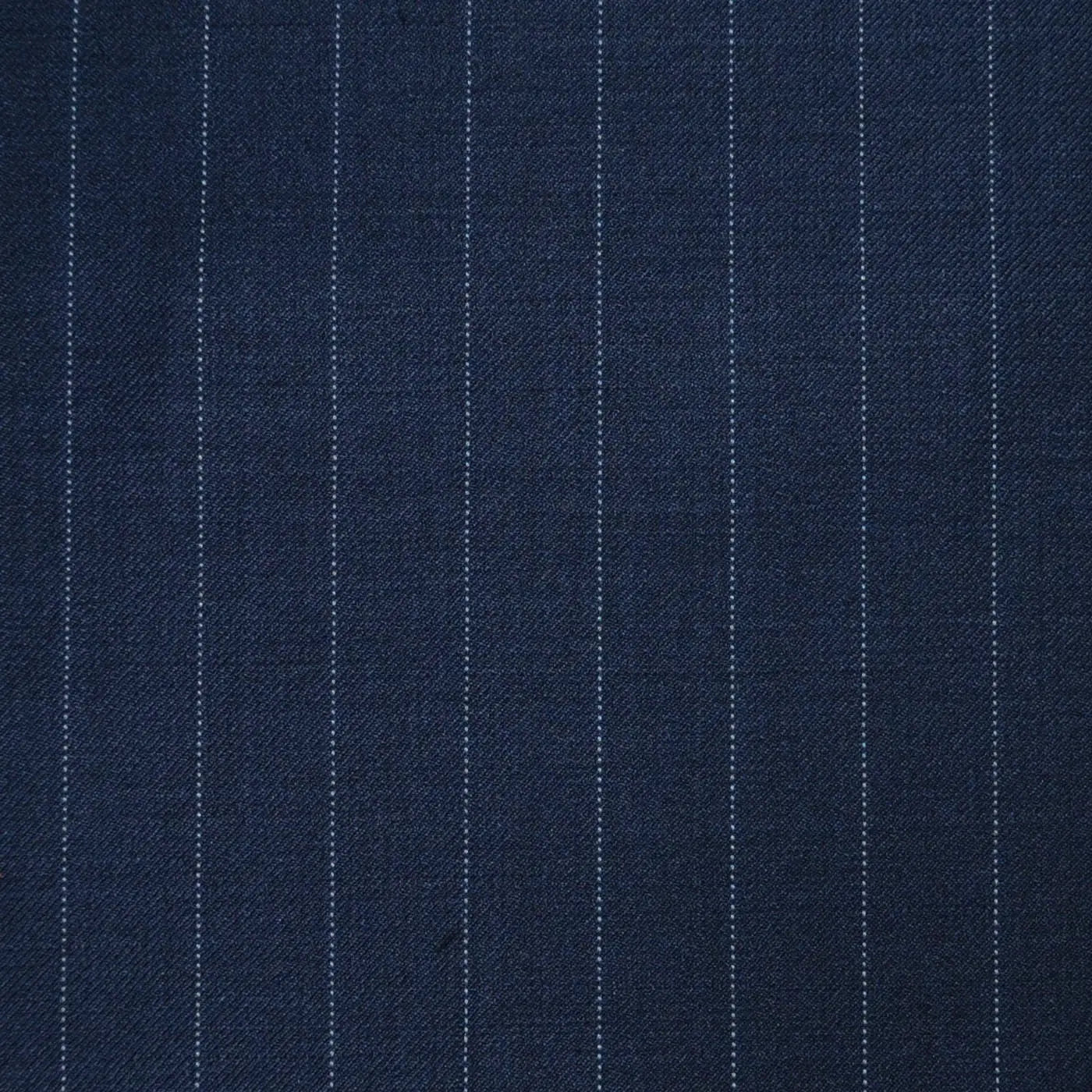 Dark Navy Blue 1/2" Pinstripe Super 120's All Wool Suiting